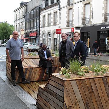 Installation de parklet rue Nationale