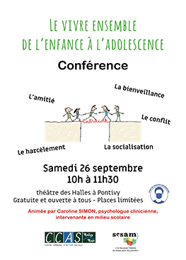 Conférence : le vivre ensemble de l’enfance à l’adolescence