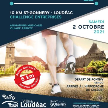 Départ du semi-marathon Loudéac Pontivy : samedi 2 octobre 2021