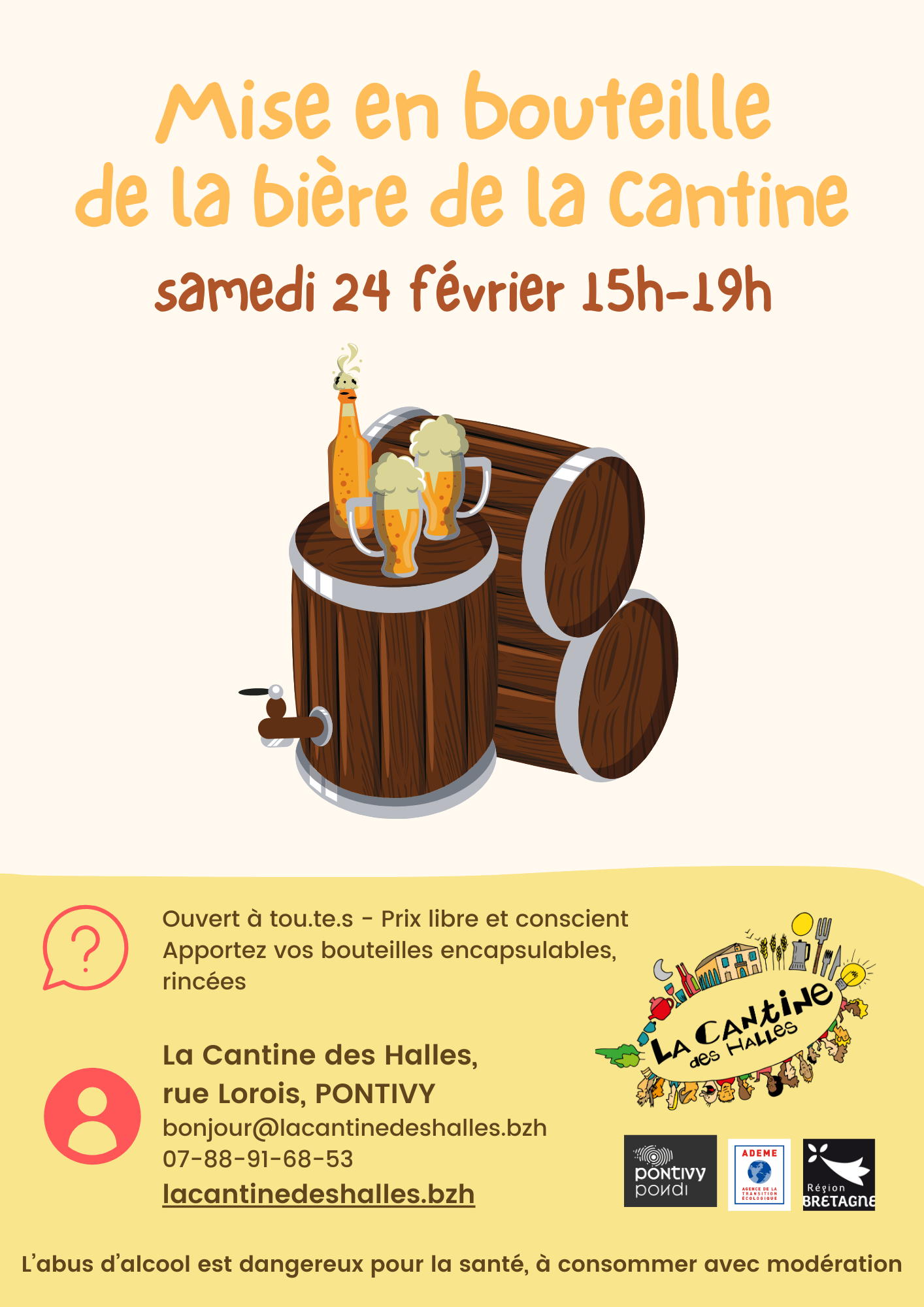Mise en bouteille de la Bière de la Cantine