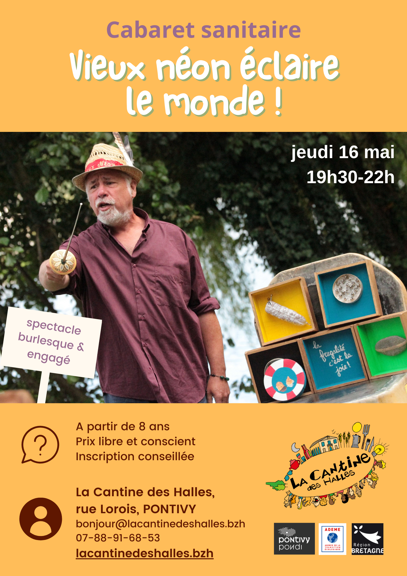 Spectacle – Cabaret sanitaire : Vieux Néon éclaire le monde !