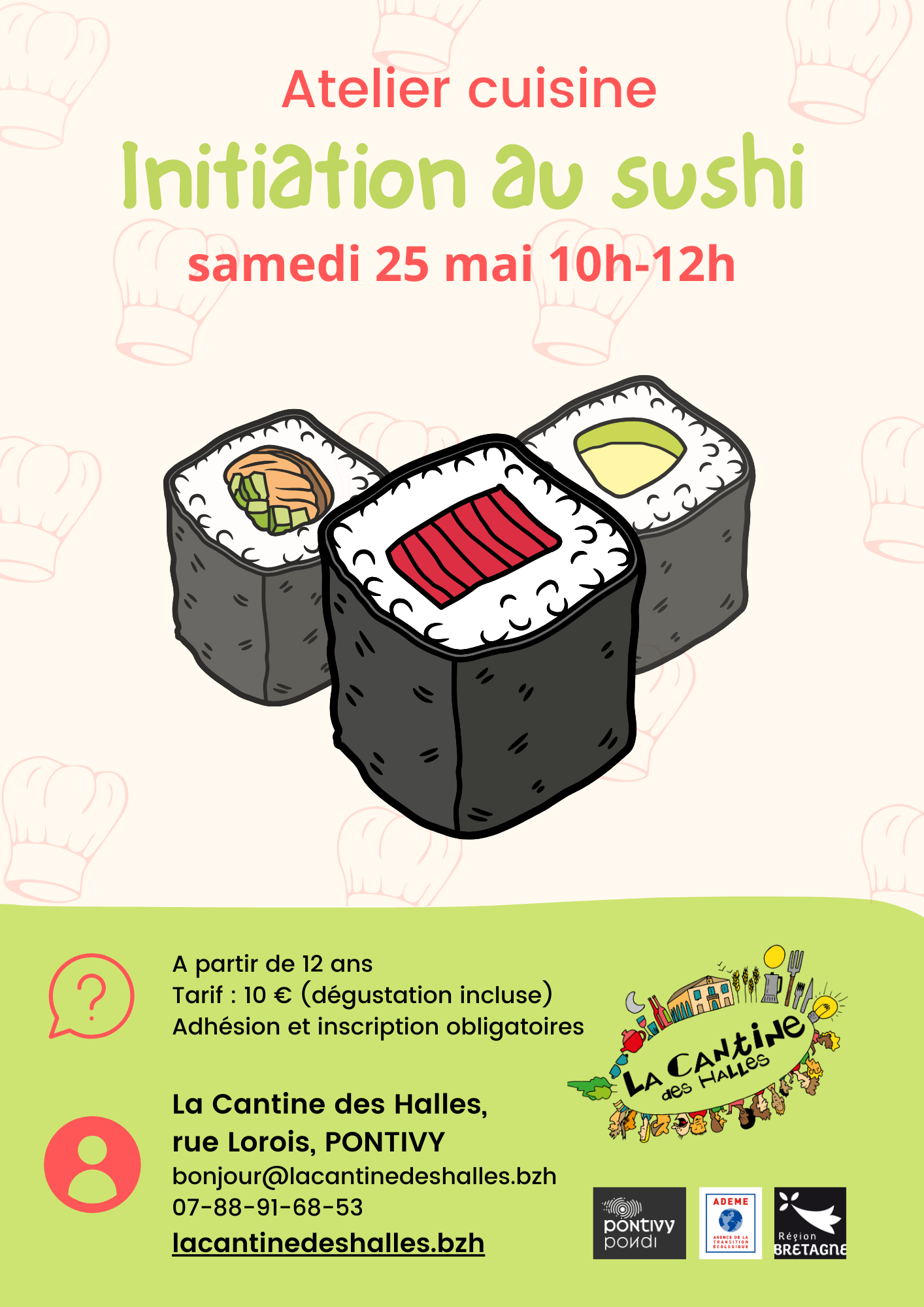 Atelier cuisine : initiation au sushi