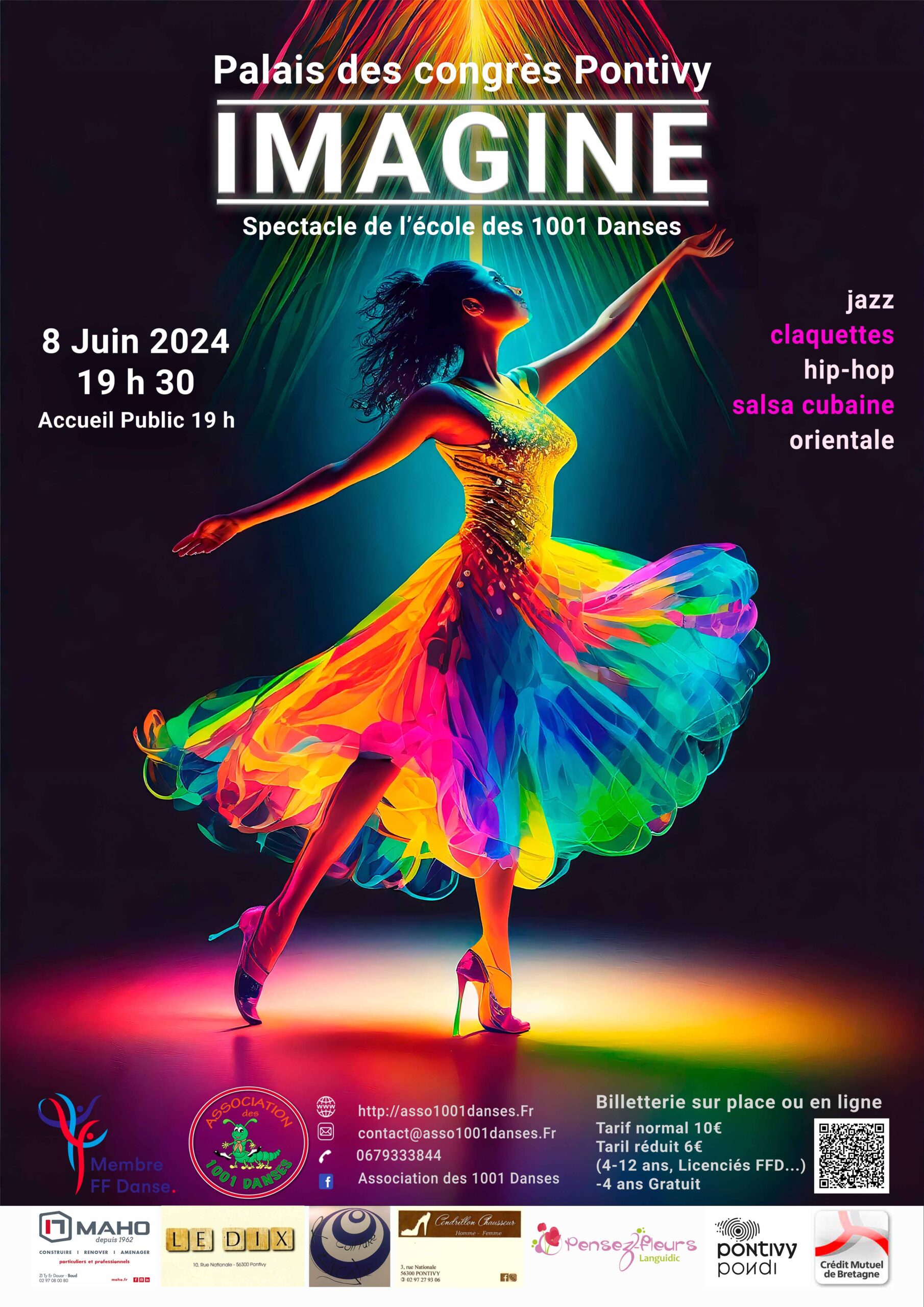 Spectacle multi-danses de l’association des 1001 Danses « Imagine »