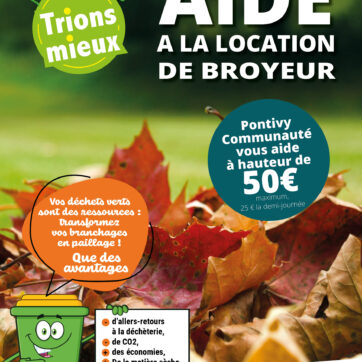 Aide à la location de broyeur