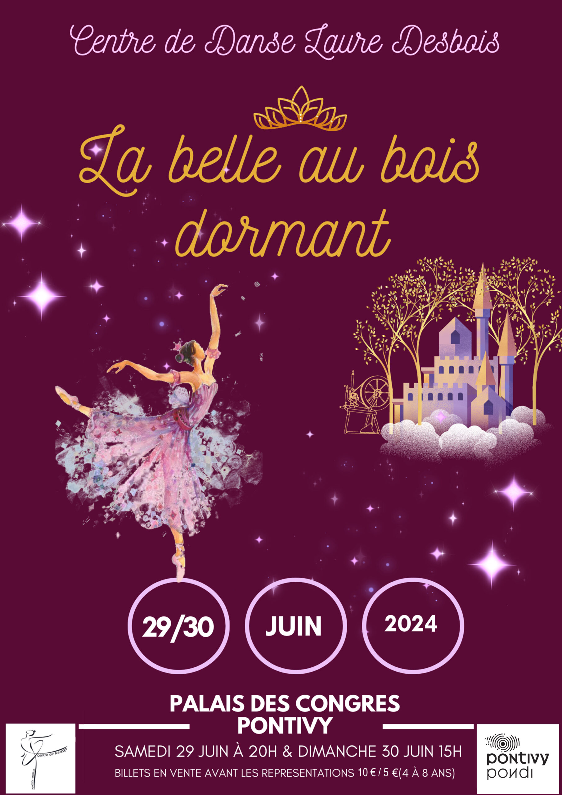 Spectacle de danse  » La belle au vois dormant » du Centre de Danse de Laure Desbois