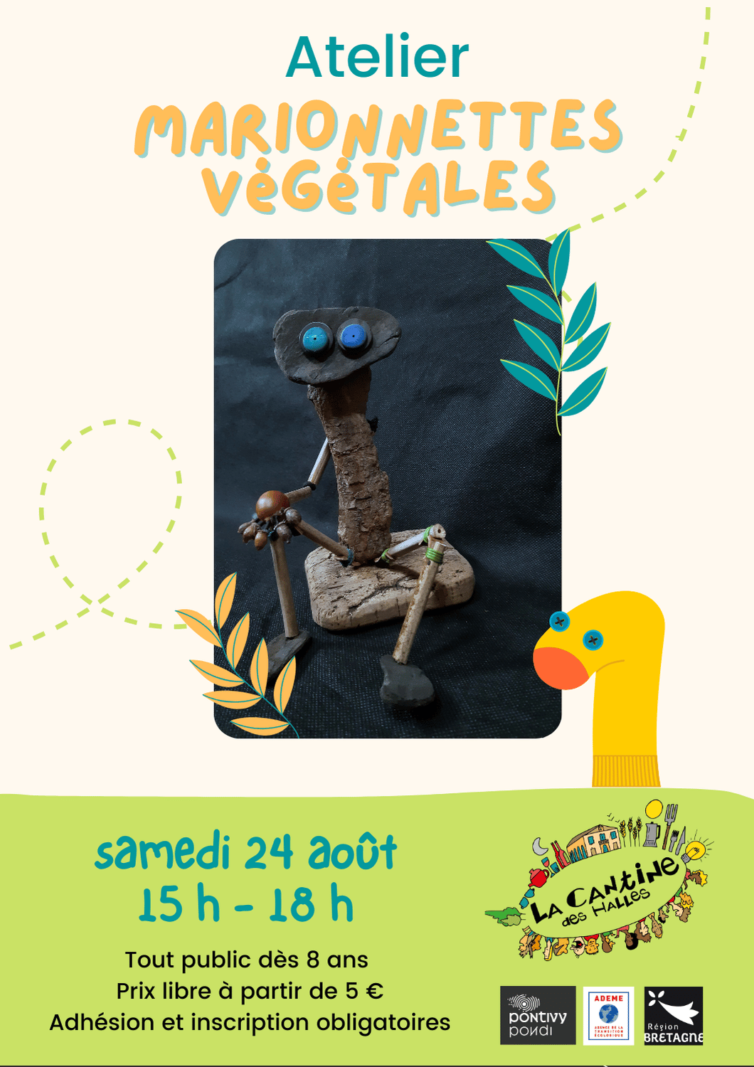 Atelier : marionnettes végétales