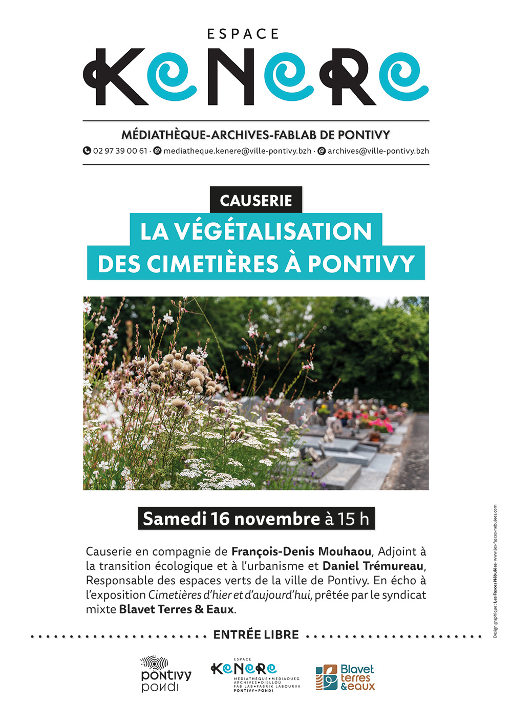 La végétalisation des cimetières à Pontivy, on en parle !