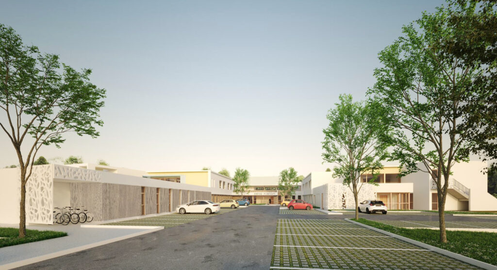 vue d'architecte du futur EHPAD de Pontivy