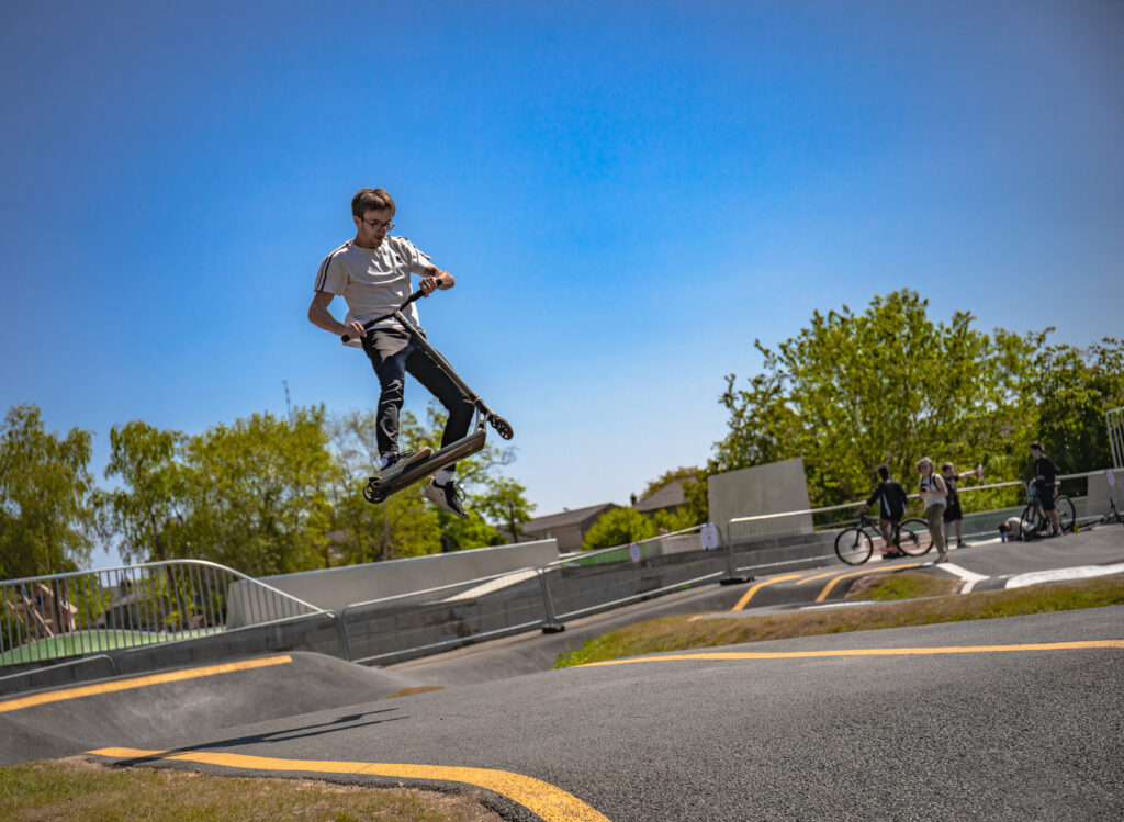 Skate Park au parc urbain de Kerduchad, le Poumon Vert