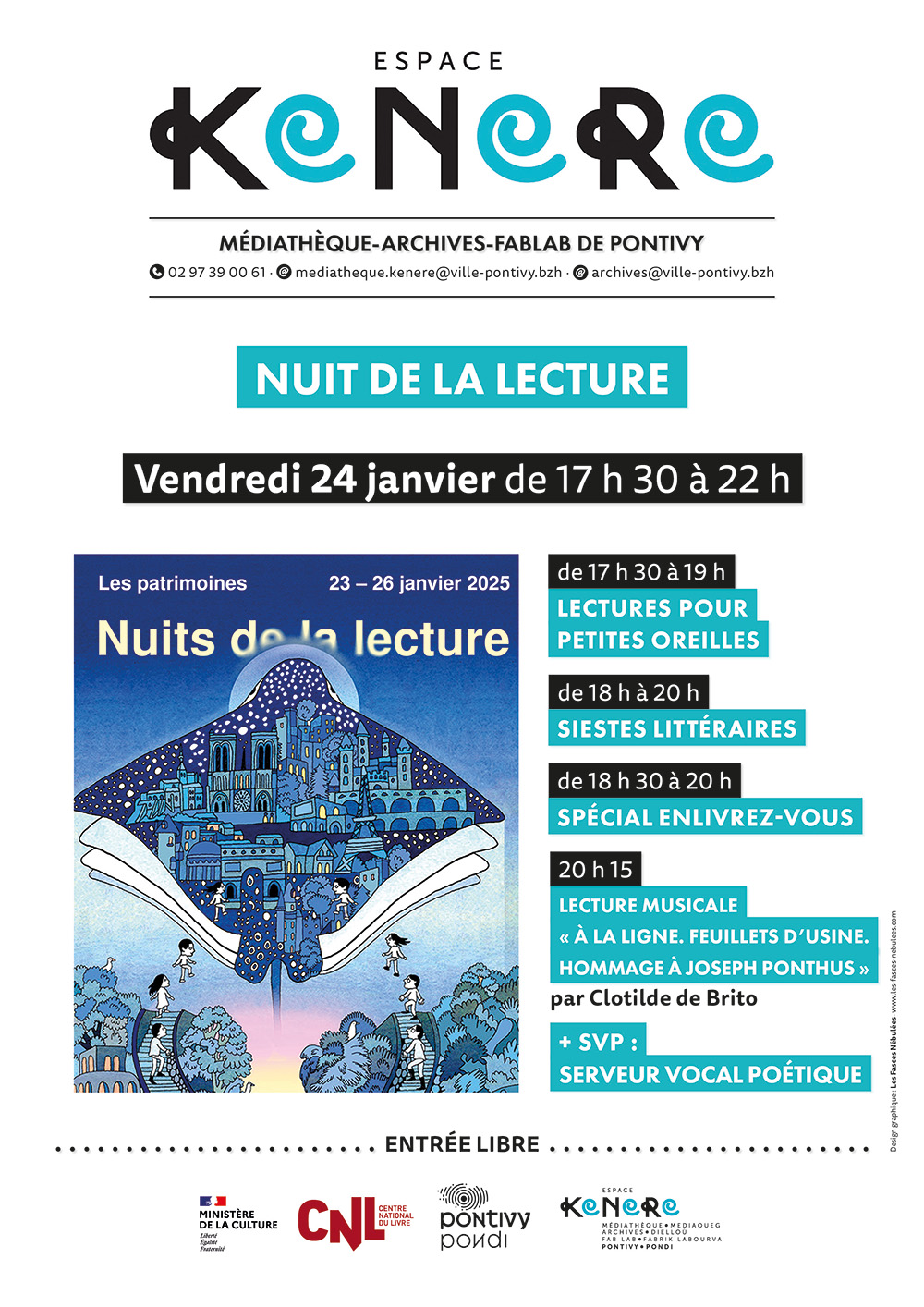 Nuit de la lecture à la médiathèque