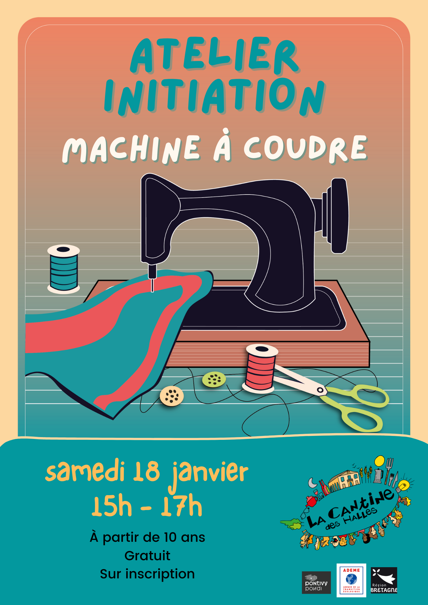 Atelier : initiation à la machine à coudre