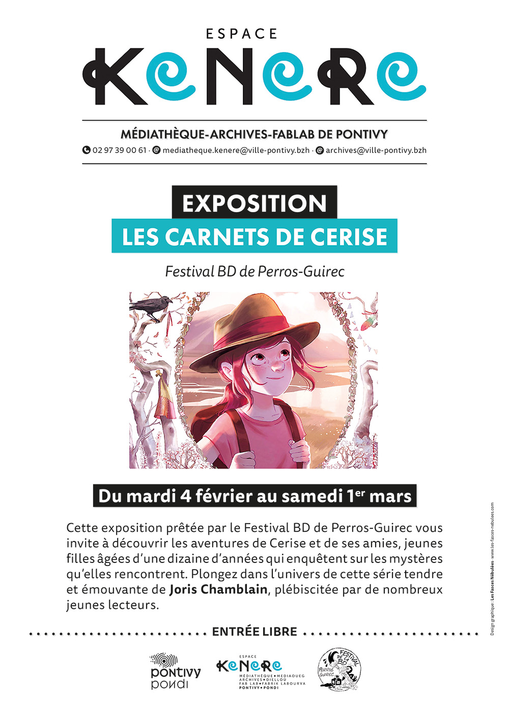 Les carnets de Cerise. Une exposition du Festival BD de Perros-Guirec