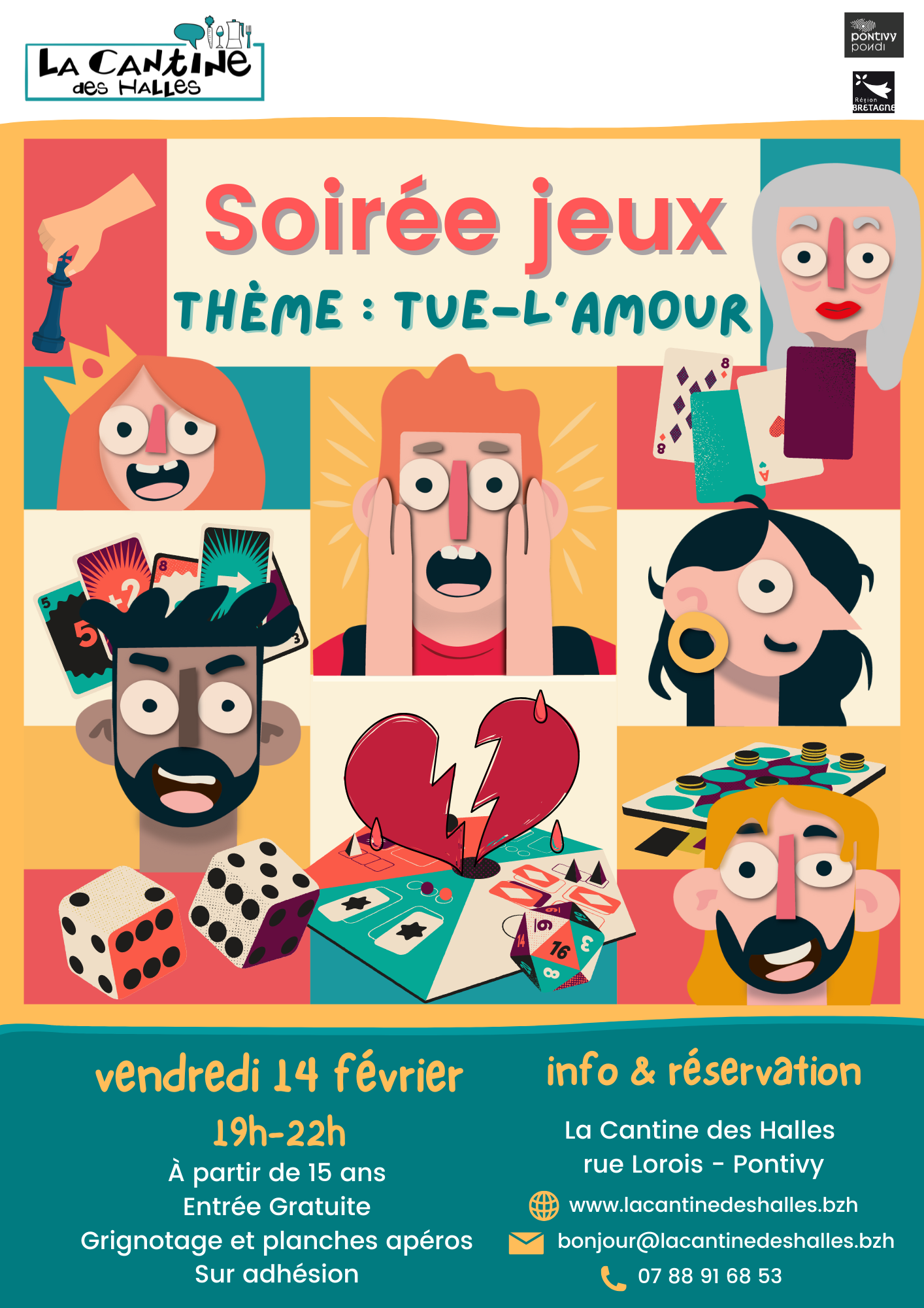 Soirée Jeux : thème « Tue-l&rsquo;amour »