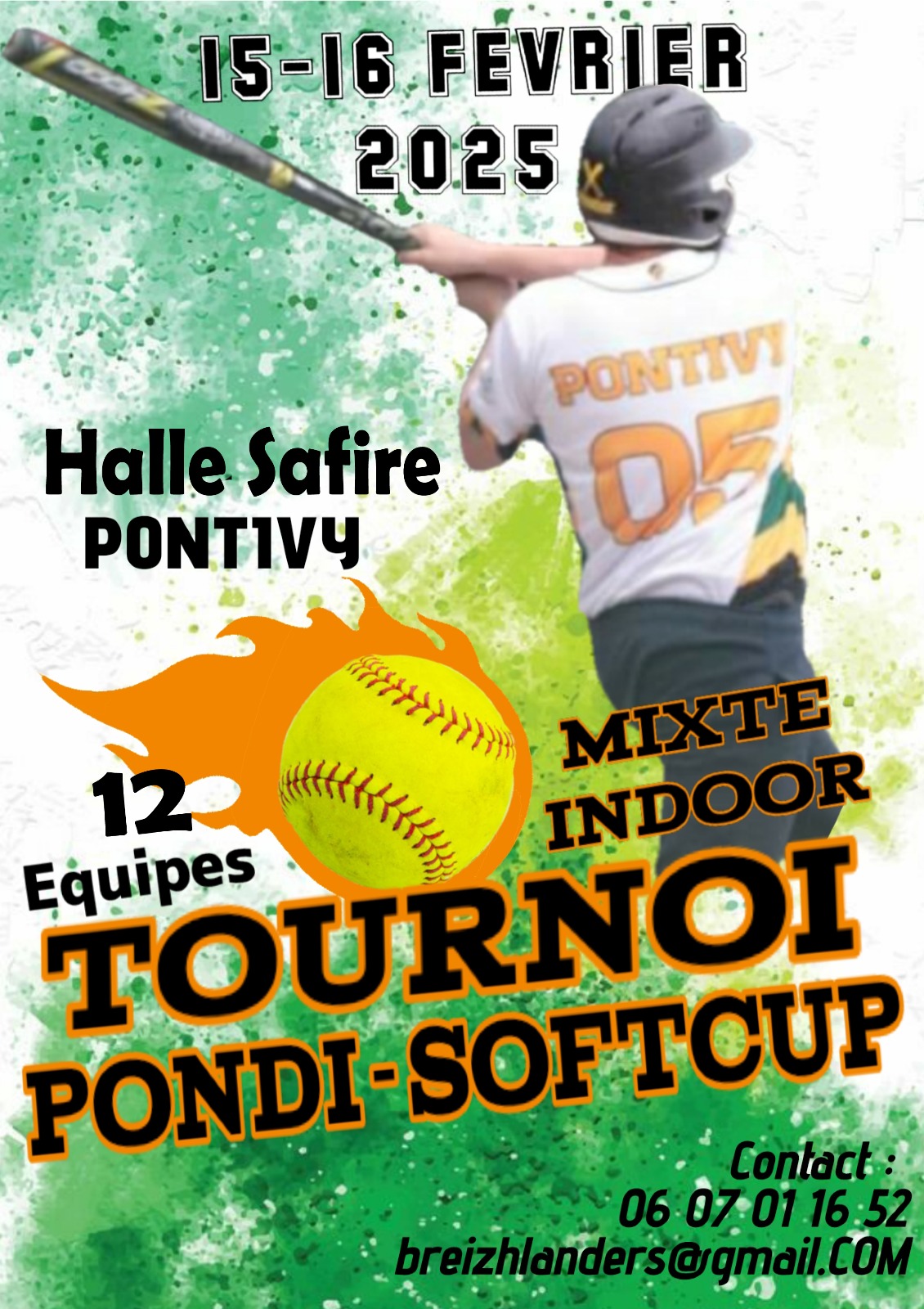 Pondi Soft Cup -Tournoi de Softball Mixte Indoor