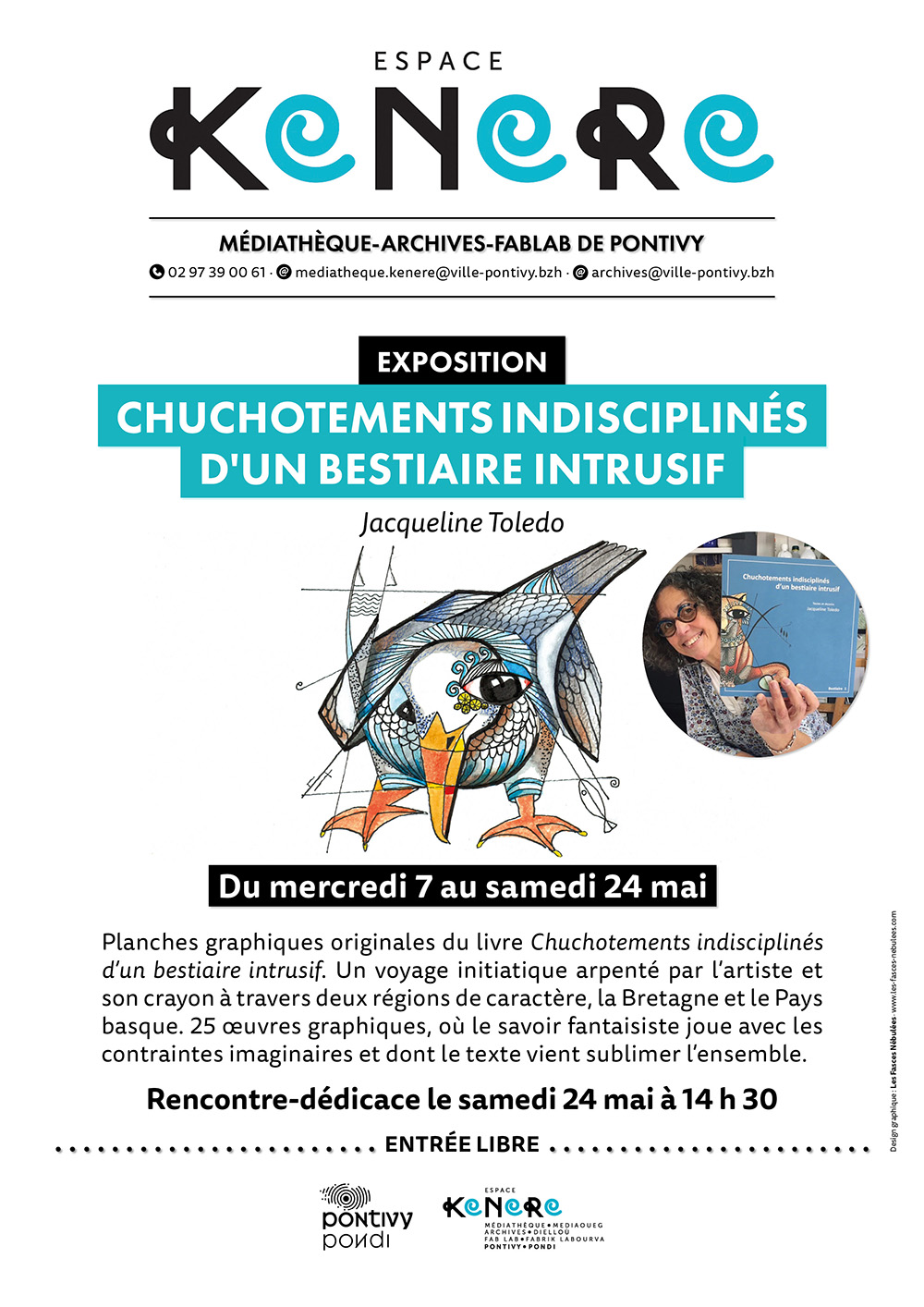Exposition Chuchotements indisciplinés d’un bestiaire intrusif par Jacqueline Toledo