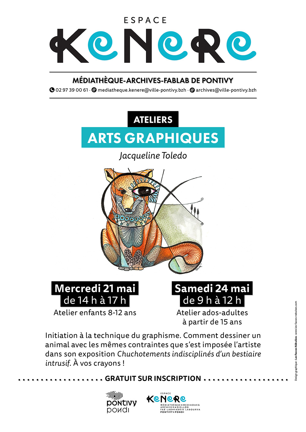 Ateliers arts graphiques avec Jacqueline Toledo