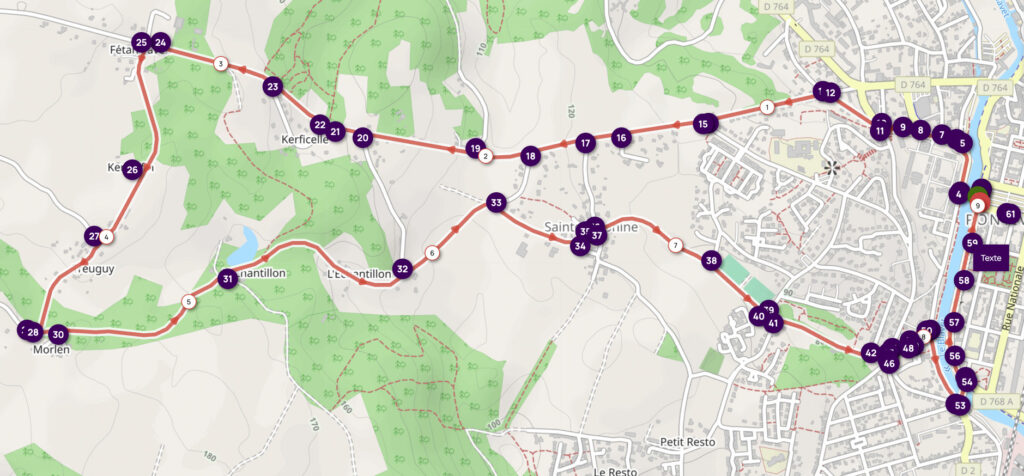Plan de la course