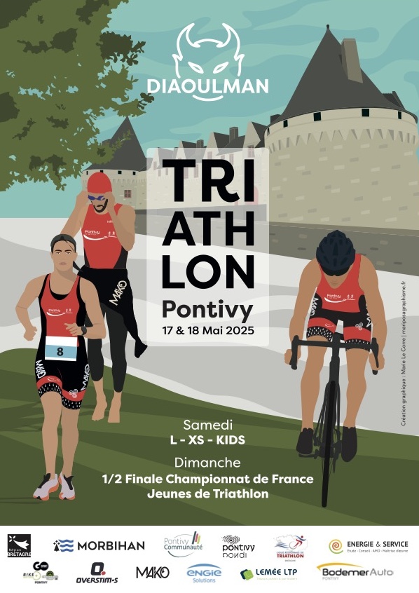 Affiche Triathlon Diaoulman 2025