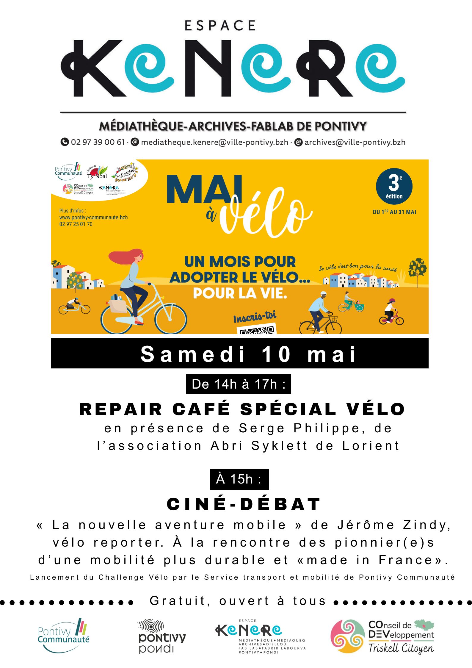 Mai à vélo à l’Espace Kenere