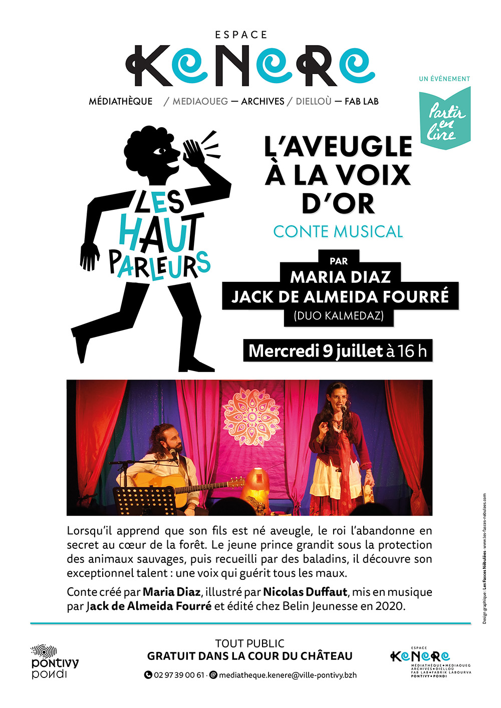 « L’aveugle à la voix d’or » par Maria Diaz et Jack De Almeida Fourré