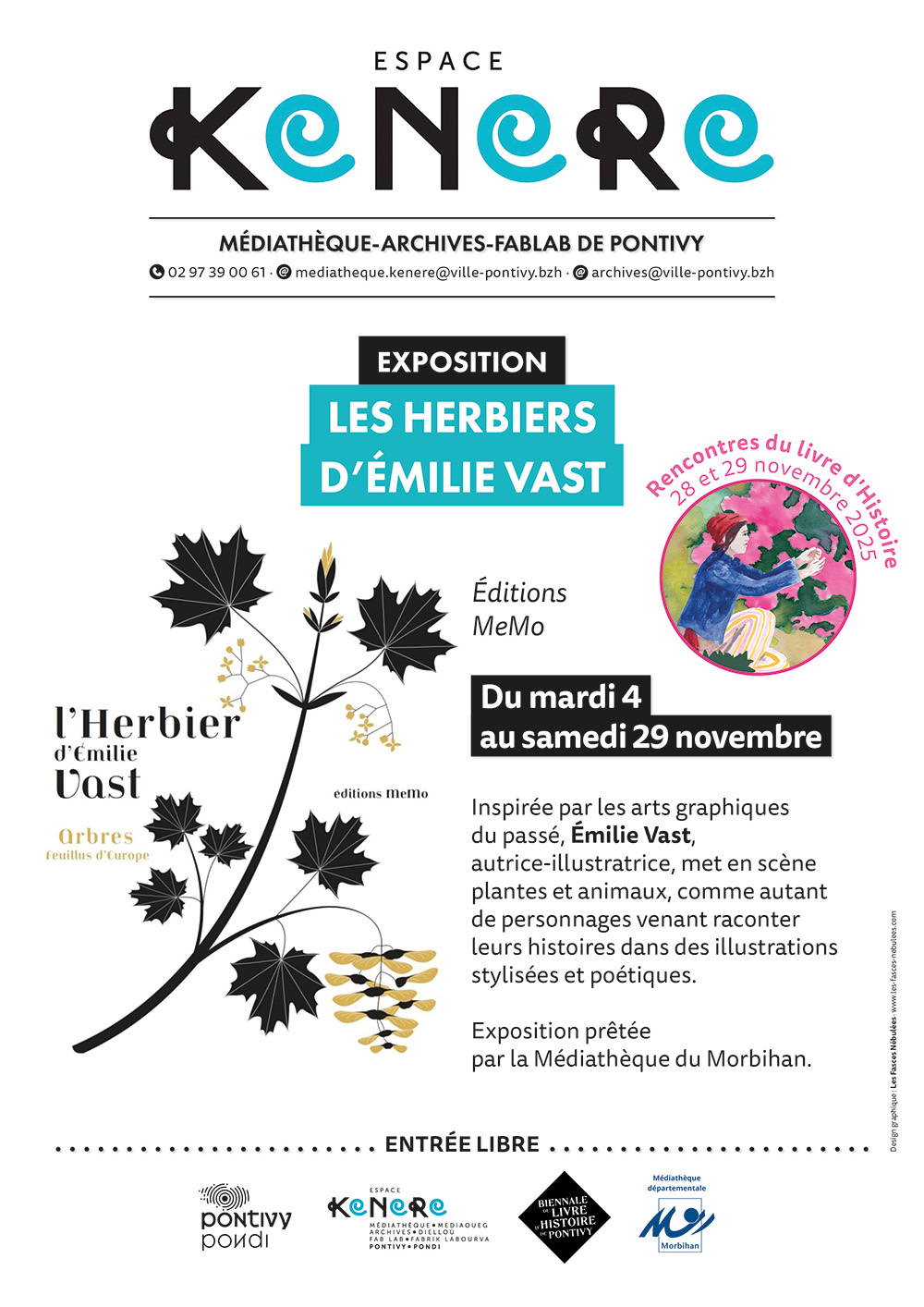 Exposition Les herbiers d’Émilie Vast par les Éditions MeMo