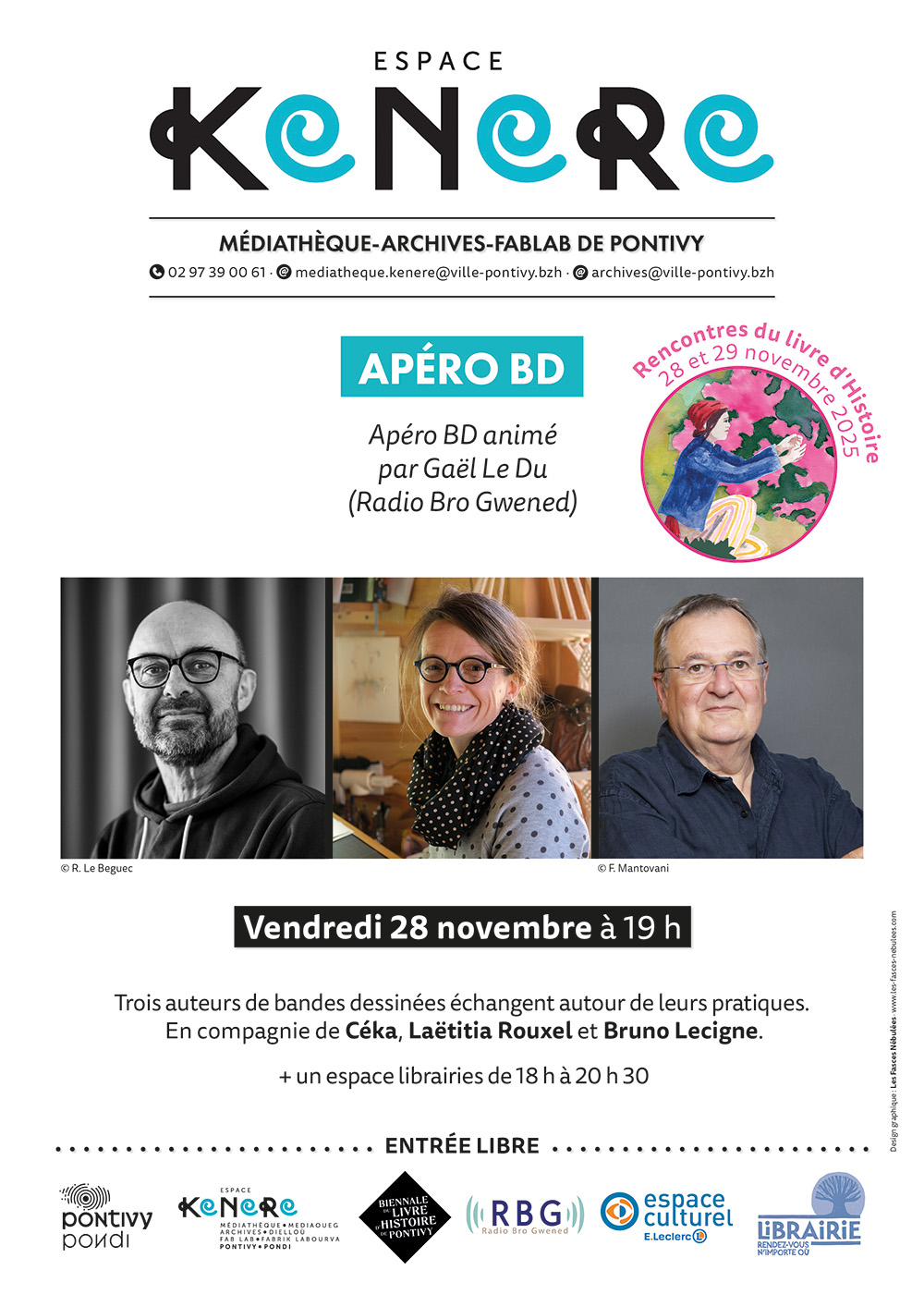 Apéro BD avec Céka, Laëtitia Rouxel et Bruno Lecigne