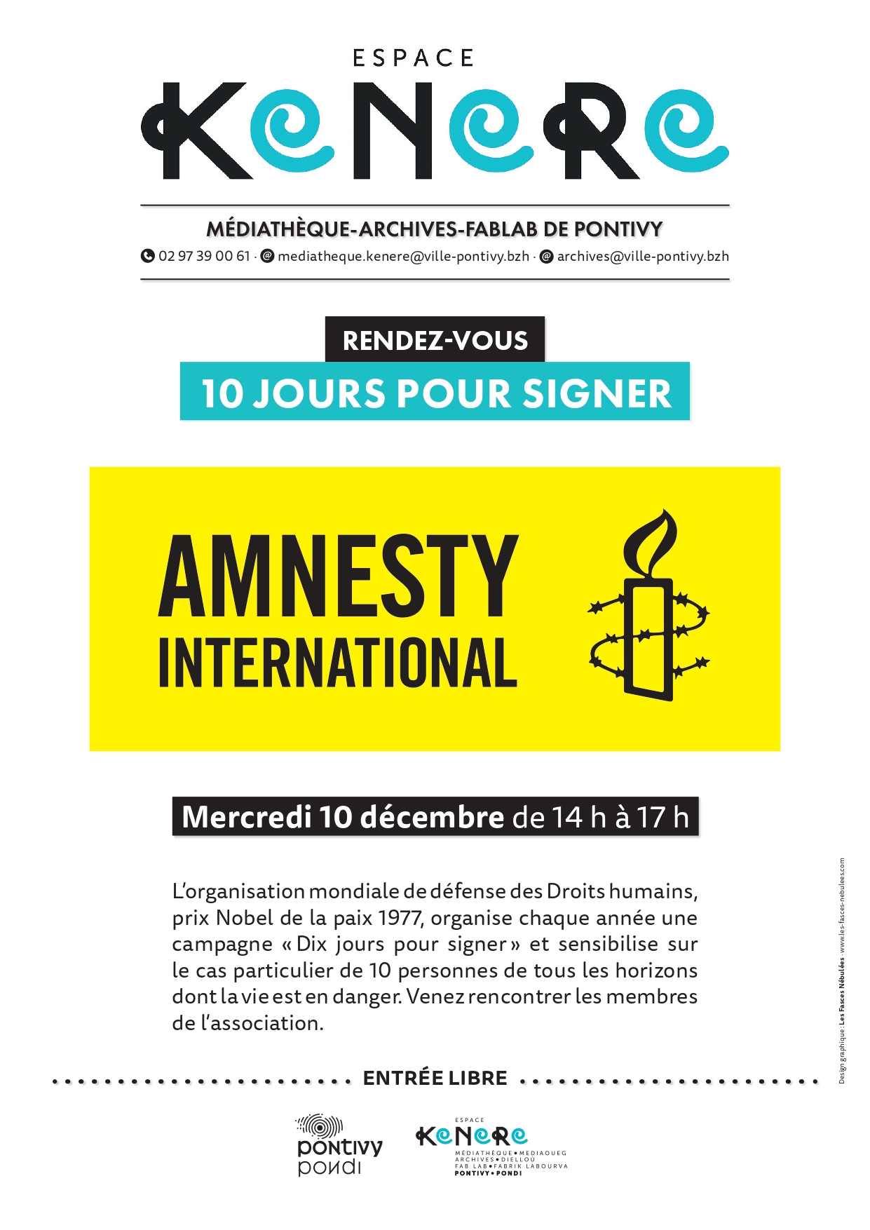 « 10 jours pour signer » avec l’association Amnesty International