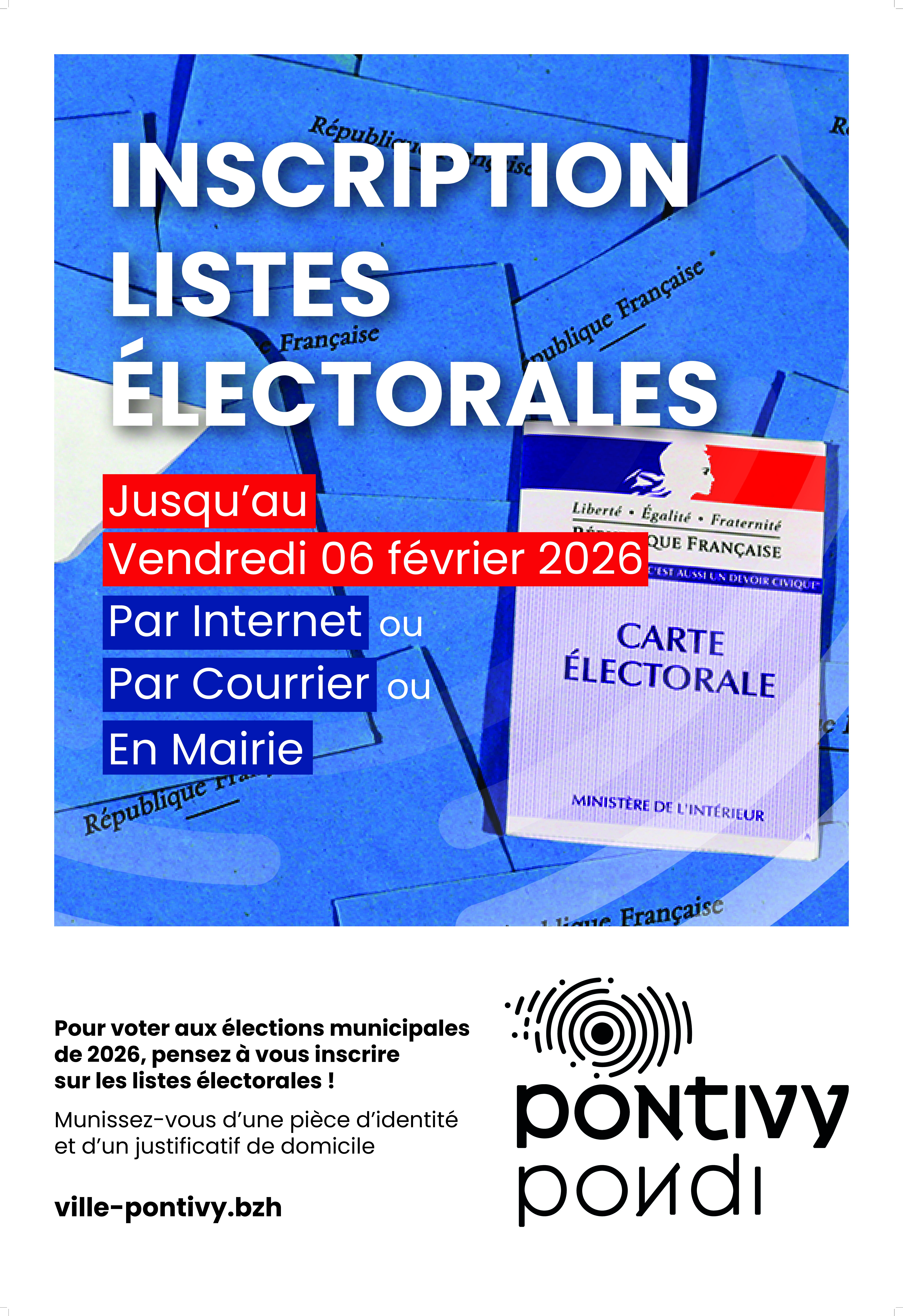 Élections municipales 2026 : pensez à vous inscrire sur les listes électorales !