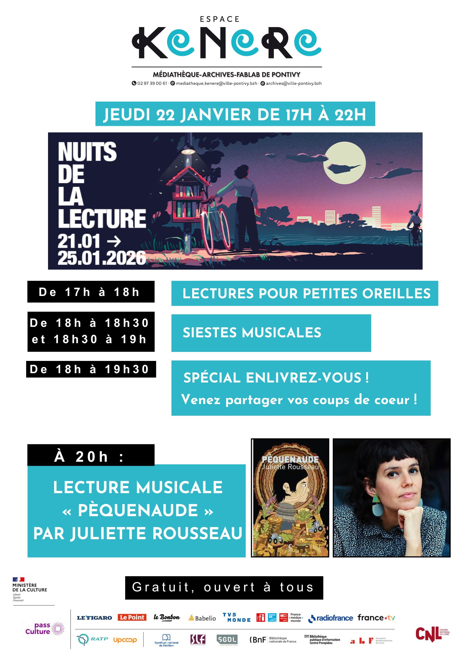 Nuit de la lecture à la médiathèque