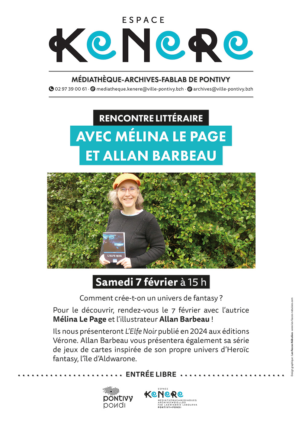 Rencontre littéraire avec Mélina Le Page et Allan Barbeau