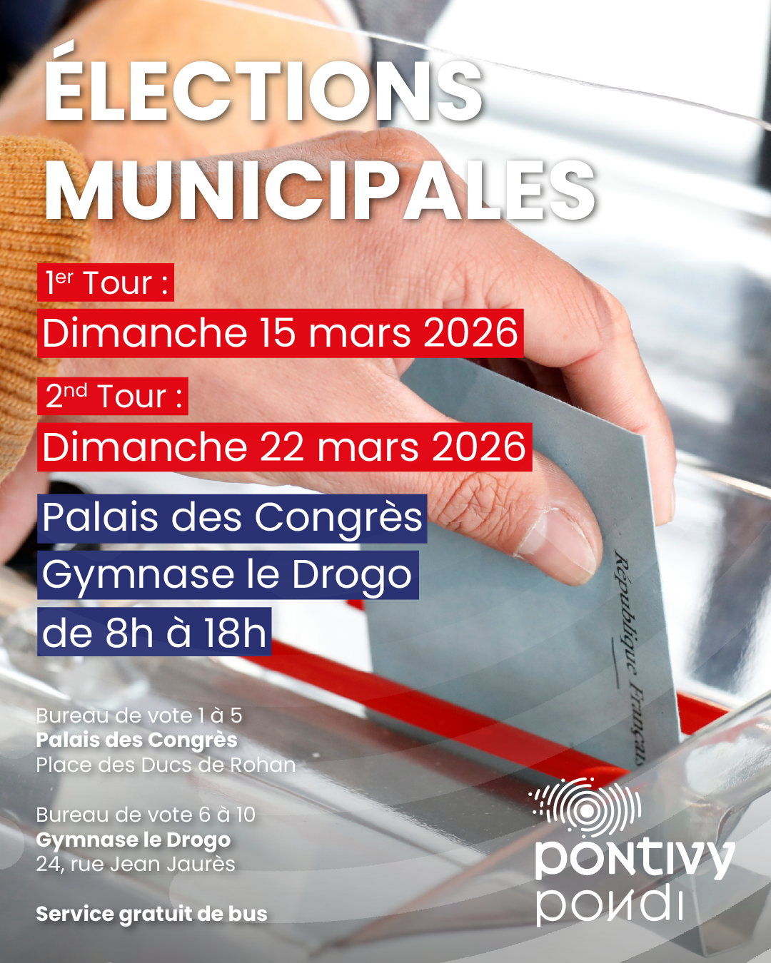 Élections municipales 2026 – 15 et 22 mars