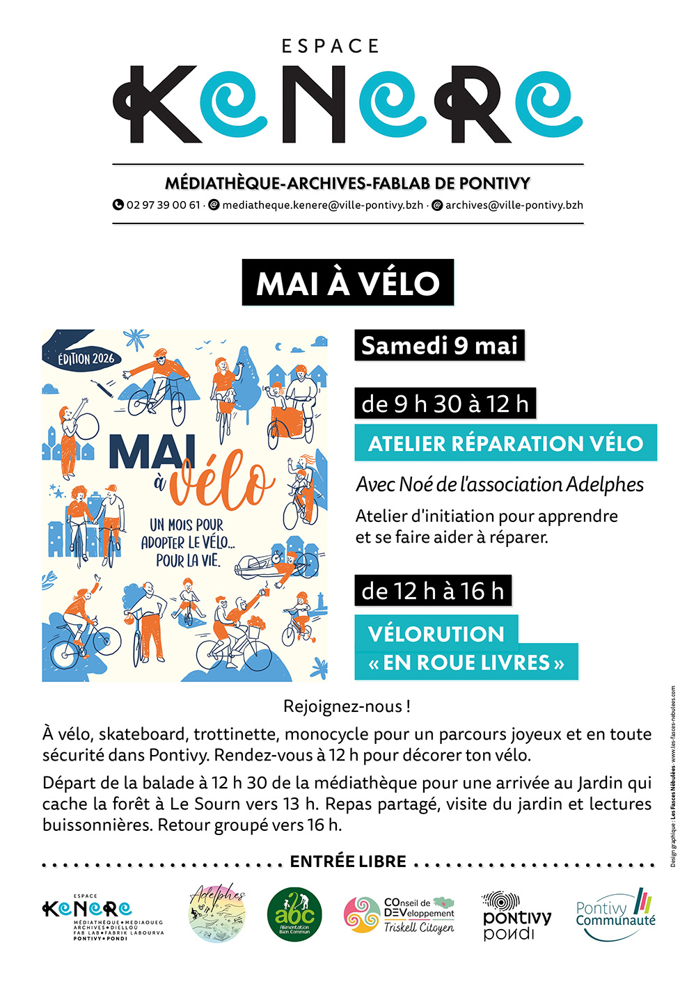 « En roue livres » atelier réparation vélo + vélorution + lectures buissonnières