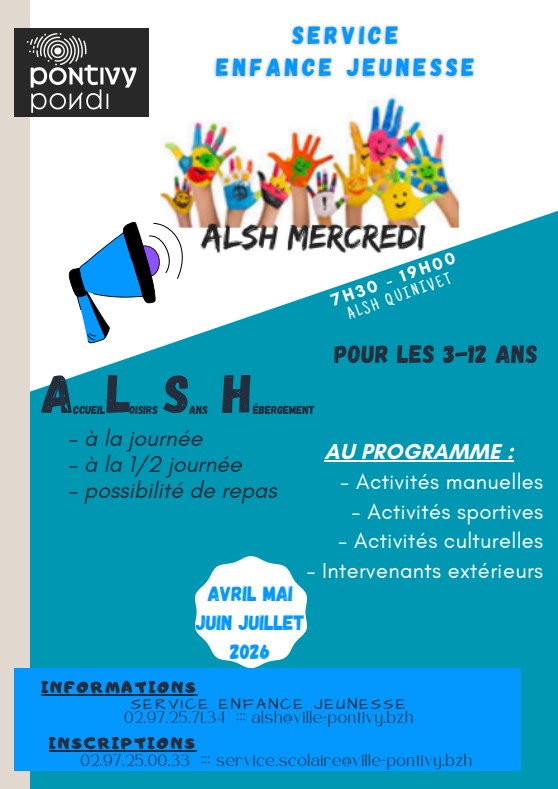 Programme ALSH – Mercredi Avril/Juin 2026