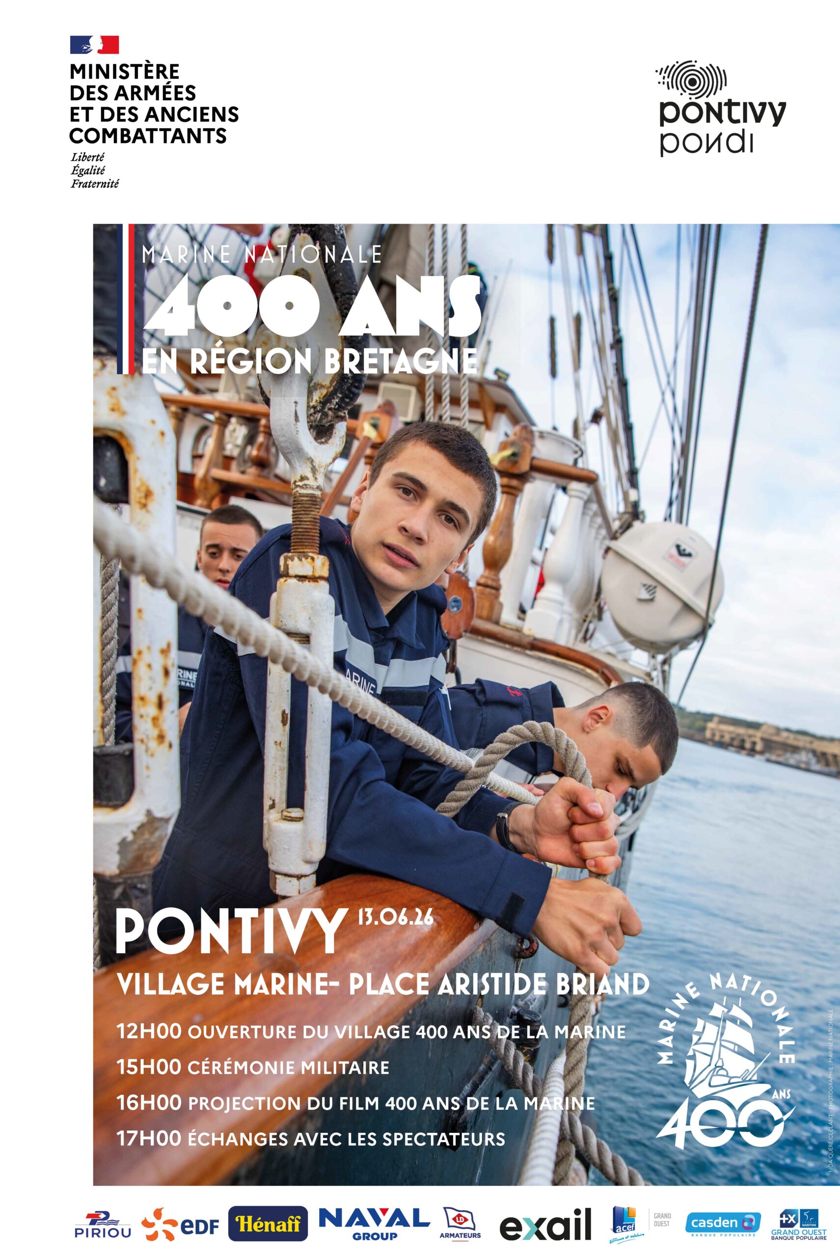 Les 400 ans de la Marine nationale font escale à Pontivy