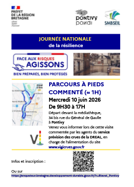 Journée nationale de la résilience : un parcours commenté sur le risque d&rsquo;inondation à Pontivy