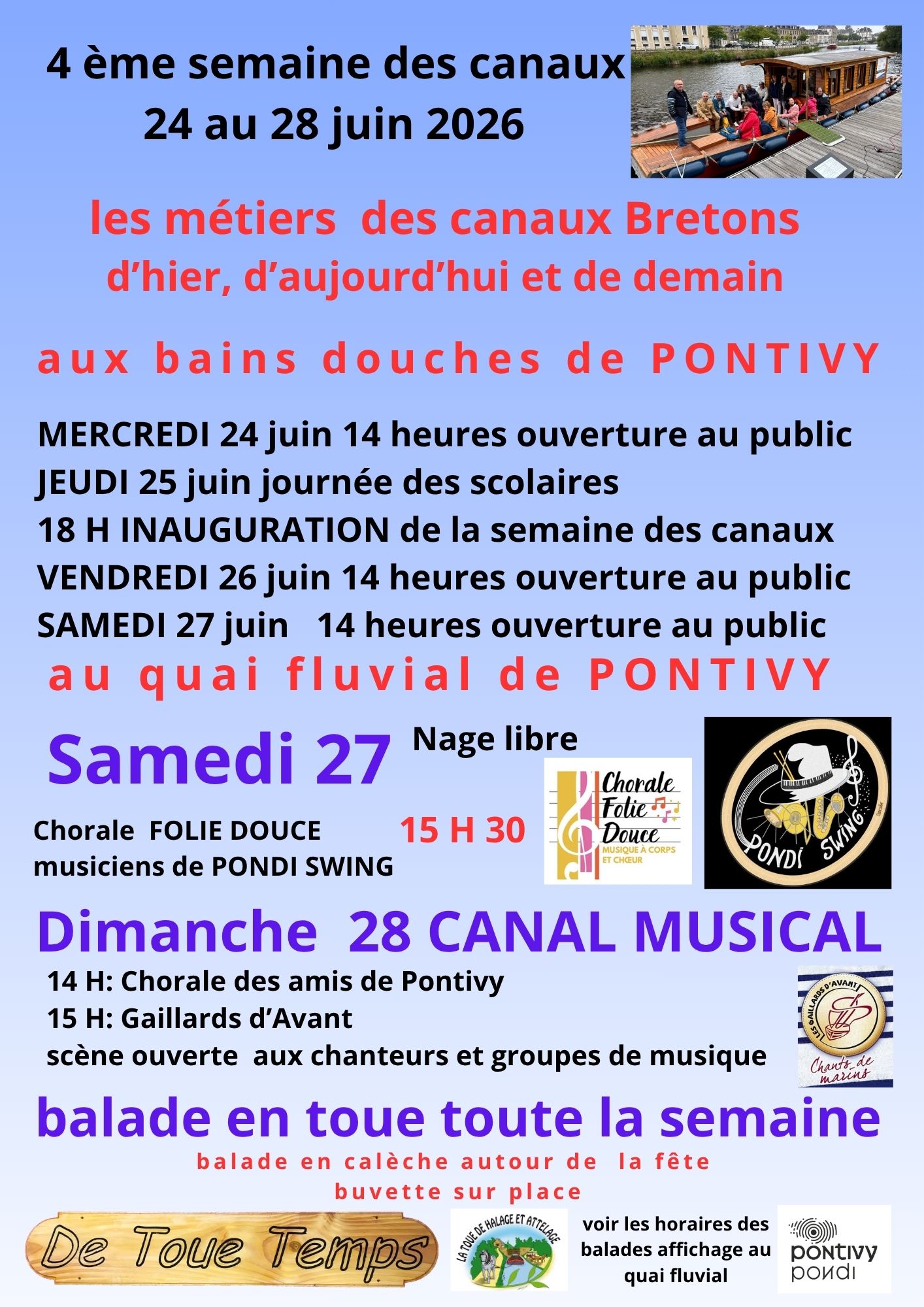 4ème semaine des canaux